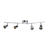 Lamp Holder 4 Head Adjustable Flexible Rotation GU10 Light Holder for Bedrooms Living Rooms Restaurants Offices 85V to 265V