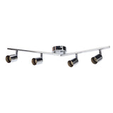 Lamp Holder 4 Head Adjustable Flexible Rotation GU10 Light Holder for Bedrooms Living Rooms Restaurants Offices 85V to 265V - Front View
