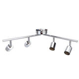 Lamp Holder 4 Head Adjustable Flexible Rotation GU10 Light Holder for Bedrooms Living Rooms Restaurants Offices 85V to 265V - Side View