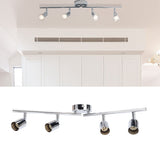 Lamp Holder 4 Head Adjustable Flexible Rotation GU10 Light Holder for Bedrooms Living Rooms Restaurants Offices 85V to 265V