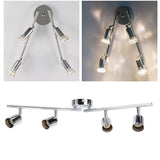 Lamp Holder 4 Head Adjustable Flexible Rotation GU10 Light Holder for Bedrooms Living Rooms Restaurants Offices 85V to 265V