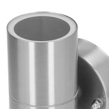 2Pcs GU10 Stainless Steel Outdoor Wall Sconce Waterproof LED Cylinder Up Down Wall Light for Yard Villas Living Rooms 220‑240VStainless Steel Color - Extra Image