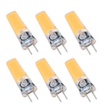 6PCS GY6.35 Bulb 5W COB Light Bulb 500lm Silicone Ceiling Lamp Bulb for Living RoomWarm White