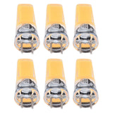 6PCS GY6.35 Bulb 5W COB Light Bulb 500lm Silicone Ceiling Lamp Bulb for Living RoomWarm White