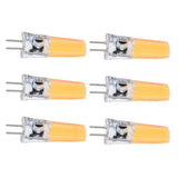 6PCS GY6.35 Bulb 5W COB Light Bulb 500lm Silicone Ceiling Lamp Bulb for Living RoomWarm White - Rear View
