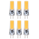 6PCS GY6.35 Bulb 5W COB Light Bulb 500lm Silicone Ceiling Lamp Bulb for Living RoomWarm White