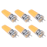 6PCS GY6.35 Bulb 5W COB Light Bulb 500lm Silicone Ceiling Lamp Bulb for Living RoomWarm White