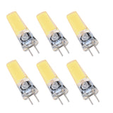 6PCS GY6.35 Bulb 5W COB Light Bulb 500lm Silicone Ceiling Lamp Bulb for Living RoomCold White - Front View