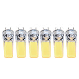 6PCS GY6.35 Bulb 5W COB Light Bulb 500lm Silicone Ceiling Lamp Bulb for Living RoomCold White - Side View