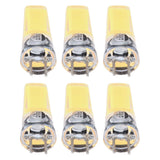 6PCS GY6.35 Bulb 5W COB Light Bulb 500lm Silicone Ceiling Lamp Bulb for Living RoomCold White - Top-Down View