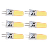 6PCS GY6.35 Bulb 5W COB Light Bulb 500lm Silicone Ceiling Lamp Bulb for Living RoomCold White - Rear View