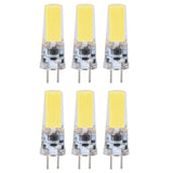 6PCS GY6.35 Bulb 5W COB Light Bulb 500lm Silicone Ceiling Lamp Bulb for Living RoomCold White - Low Angle