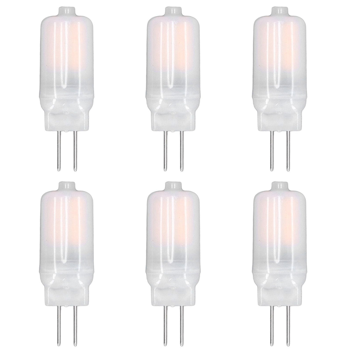 6pcs G4 LED Bulb 12V 360° Luminescence 360° Heat Dissipation Low Power Consumption General Standard Interface Bulbs 3WWarm White