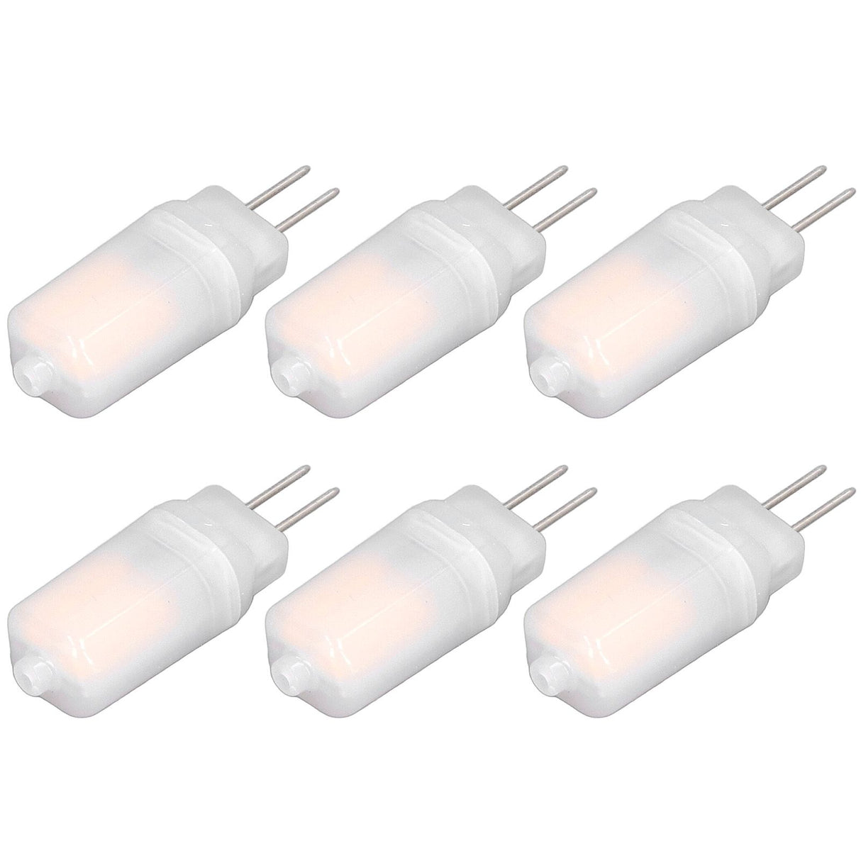 6pcs G4 LED Bulb 12V 360° Luminescence 360° Heat Dissipation Low Power Consumption General Standard Interface Bulbs 3WWarm White