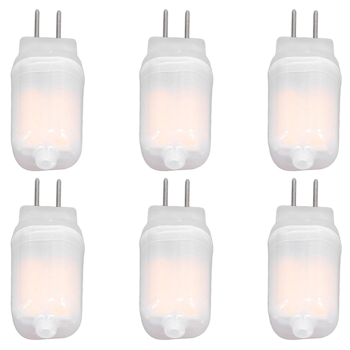 6pcs G4 LED Bulb 12V 360° Luminescence 360° Heat Dissipation Low Power Consumption General Standard Interface Bulbs 3WWarm White