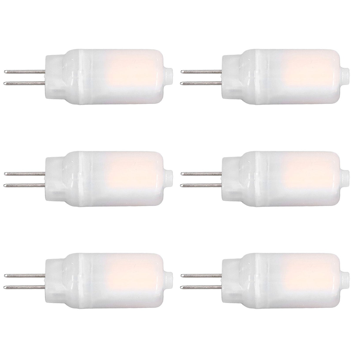 6pcs G4 LED Bulb 12V 360° Luminescence 360° Heat Dissipation Low Power Consumption General Standard Interface Bulbs 3WWarm White