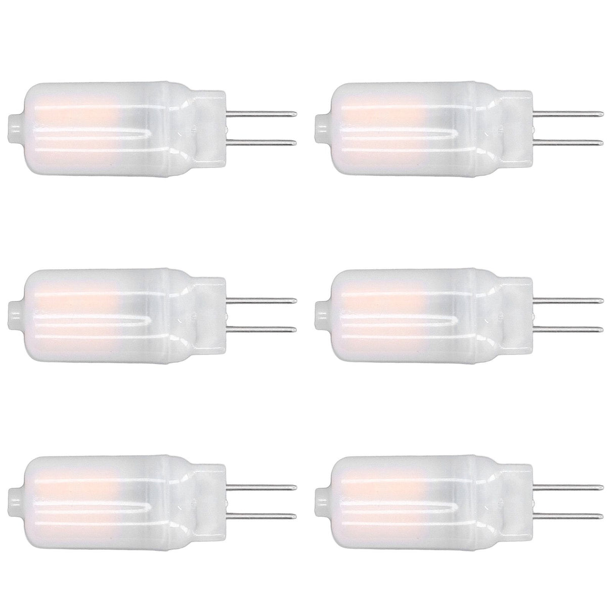 6pcs G4 LED Bulb 12V 360° Luminescence 360° Heat Dissipation Low Power Consumption General Standard Interface Bulbs 3WWarm White
