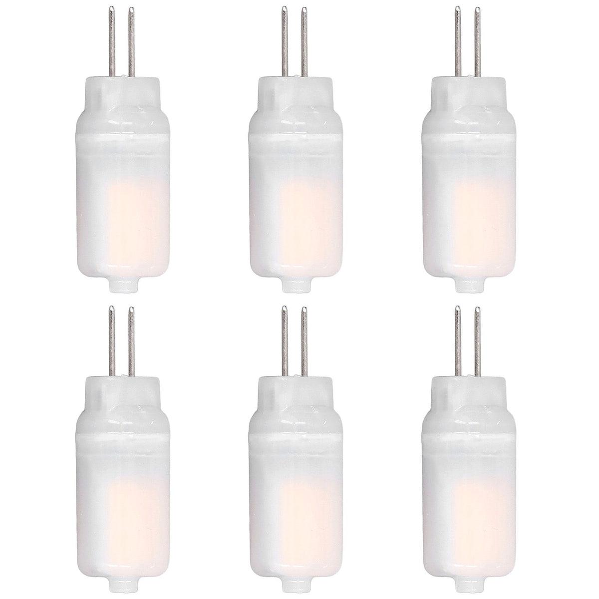6pcs G4 LED Bulb 12V 360° Luminescence 360° Heat Dissipation Low Power Consumption General Standard Interface Bulbs 3WWarm White
