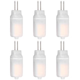 6pcs G4 LED Bulb 12V 360° Luminescence 360° Heat Dissipation Low Power Consumption General Standard Interface Bulbs 3WWarm White