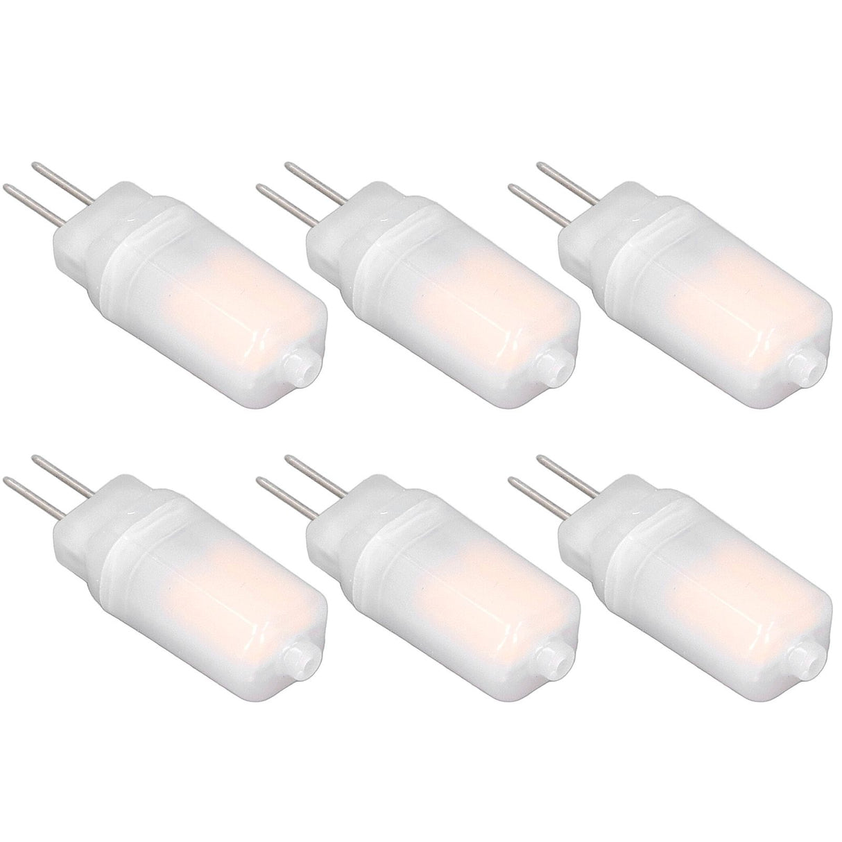 6pcs G4 LED Bulb 12V 360° Luminescence 360° Heat Dissipation Low Power Consumption General Standard Interface Bulbs 3WWarm White