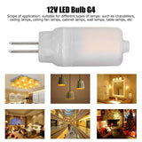 6pcs G4 LED Bulb 12V 360° Luminescence 360° Heat Dissipation Low Power Consumption General Standard Interface Bulbs 3WWarm White