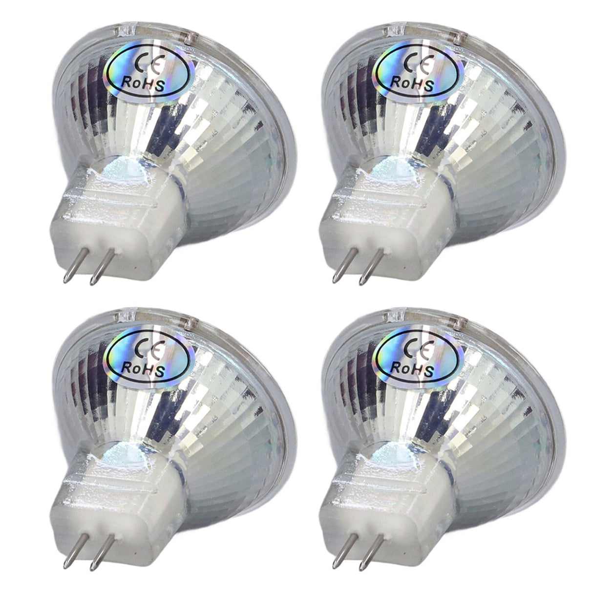 4Pcs MR11 LED Bulb 5W 500lm Bulb Replacement with 15 Beads Double Pin Base for Spotlight Landscape LampCold White