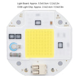 COB Lamp Bead High Power LED Chip High Brightness COB Light Emitter Drive Free for DIY Lighting 110V50W Cold White 5800K-6500K