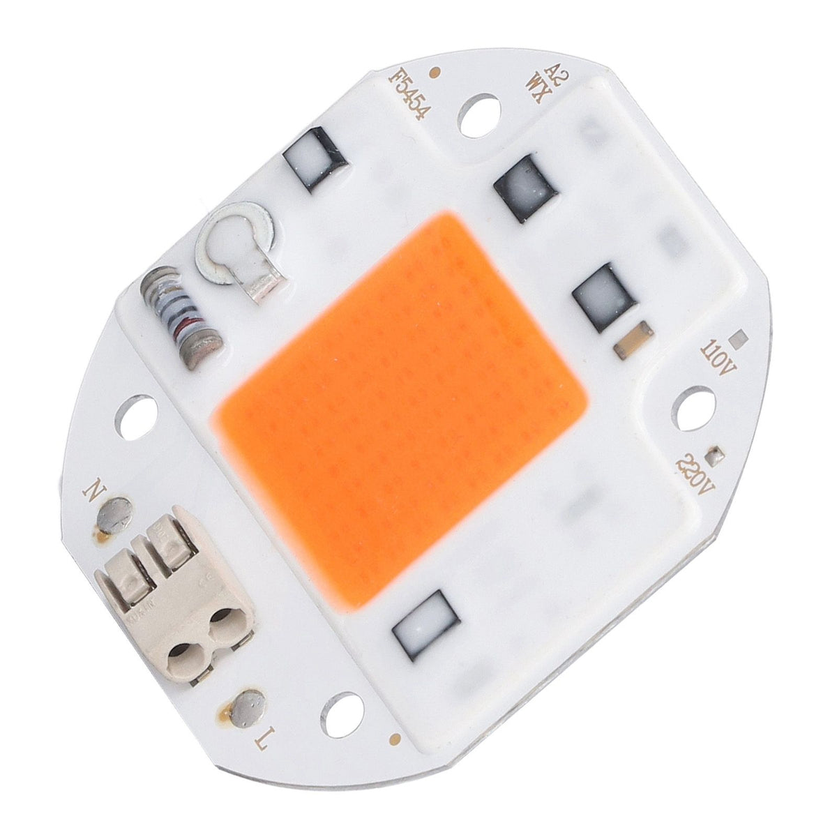 High Power LED Chip Plant Grow Light 380‑800NM COB Lamp Beads Drive Free for DIY Hydroponic Growing Light 220V70W