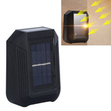 Outdoor Solar Wall Lights Outside Exterior Light Fixture 6LED IP65 Protection for Outdoor Decoration Garden CourtyardWhite Light