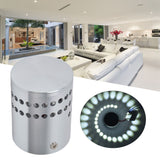 LED Aluminum Spiral Hole Wall Light Heat Resistance 3W Dimmable Spiral Lamp 90-100LM AC85‑265VPure White - Extra Image
