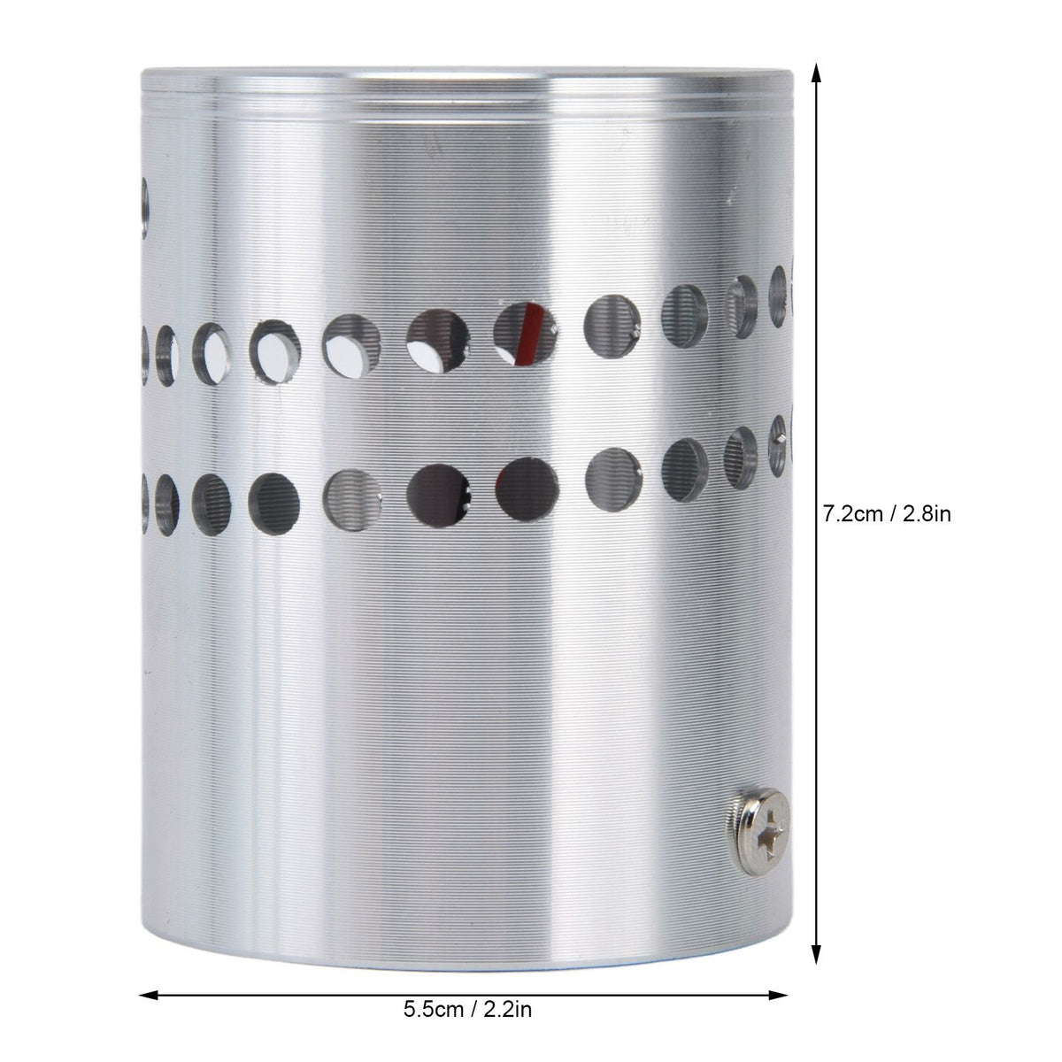 LED Aluminum Spiral Hole Wall Light Heat Resistance 3W Dimmable Spiral Lamp 90-100LM AC85‑265VWarm White