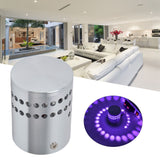 LED Aluminum Spiral Hole Wall Light Corrosion Resistance 3W Dimmable Spiral Lamp for Porch Living RoomPurple