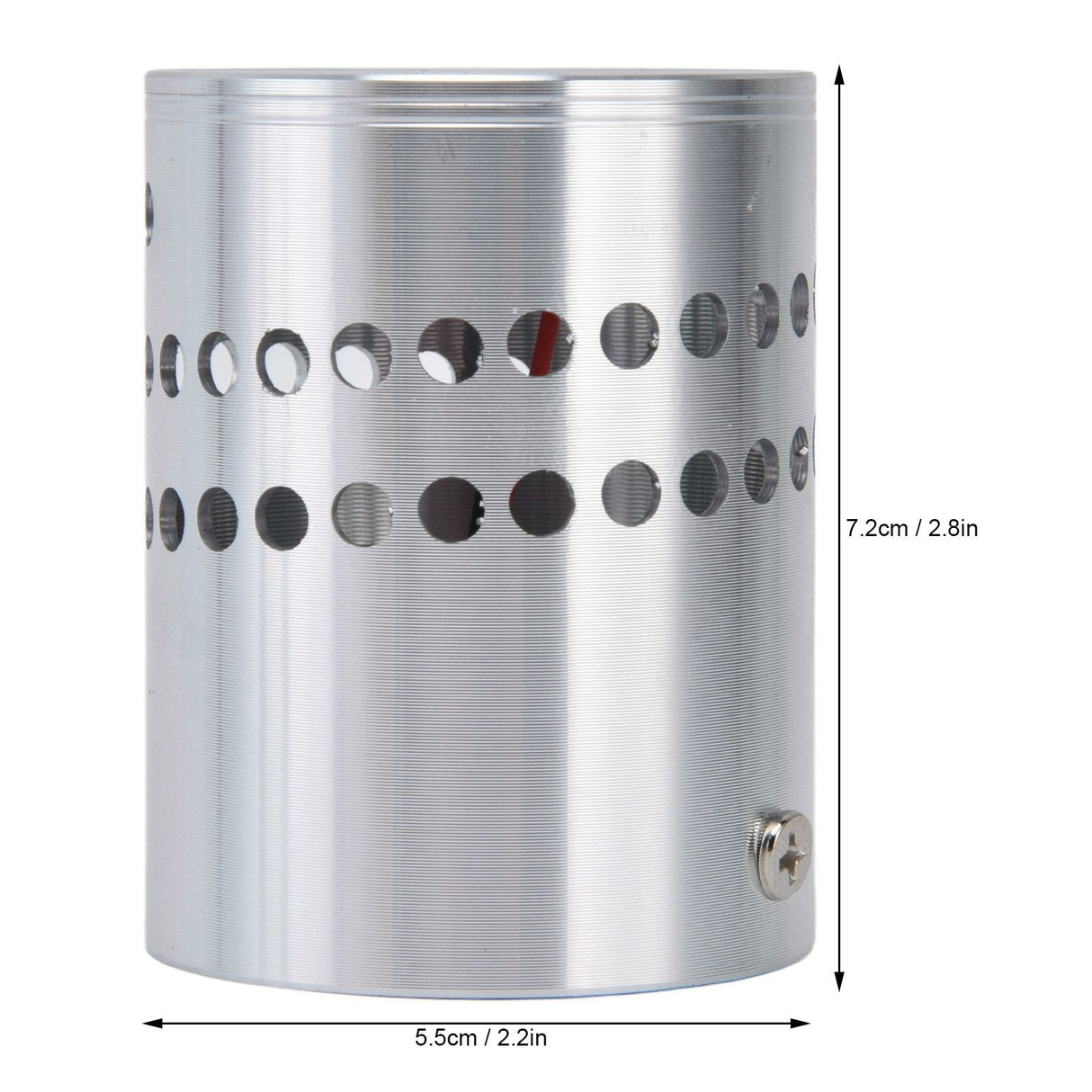 LED Aluminum Spiral Hole Wall Light Corrosion Resistance 3W Dimmable Spiral Lamp for Porch Living RoomGreen