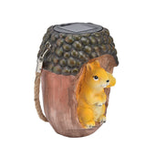 Solar Squirrel Stake Lights Outdoor IP67 Waterproof Squirrel Decorative Lights for Patio Yard Flowerbed Pathway
