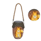 Solar Squirrel Stake Lights Outdoor IP67 Waterproof Squirrel Decorative Lights for Patio Yard Flowerbed Pathway - Low Angle