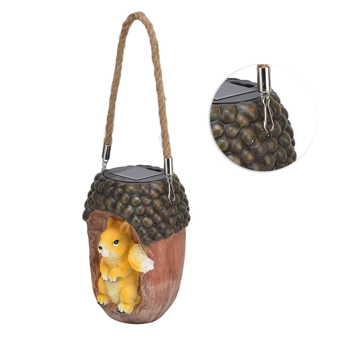 Solar Squirrel Stake Lights Outdoor IP67 Waterproof Squirrel Decorative Lights for Patio Yard Flowerbed Pathway