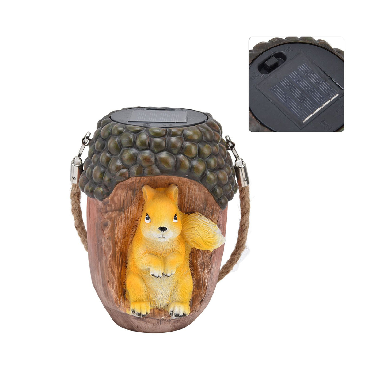 Solar Squirrel Stake Lights Outdoor IP67 Waterproof Squirrel Decorative Lights for Patio Yard Flowerbed Pathway