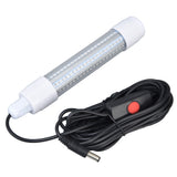 Fishing Light 126 LED IP68 Waterproof 1000lm Submersible Night Fish Finder Lamp 13W AC12‑36VWhite Light