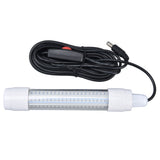 Fishing Light 126 LED IP68 Waterproof 1000lm Submersible Night Fish Finder Lamp 13W AC12‑36VWarm Light