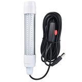 Fishing Light 126 LED IP68 Waterproof 1000lm Submersible Night Fish Finder Lamp 13W AC12‑36VBlue Light