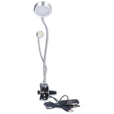 Clip Desk Lamp 10 Gear Adjustable LED Double Head Gooseneck Table Lamp Reading Lamp for Bedroom