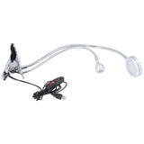 Clip Desk Lamp 10 Gear Adjustable LED Double Head Gooseneck Table Lamp Reading Lamp for Bedroom - Rear View