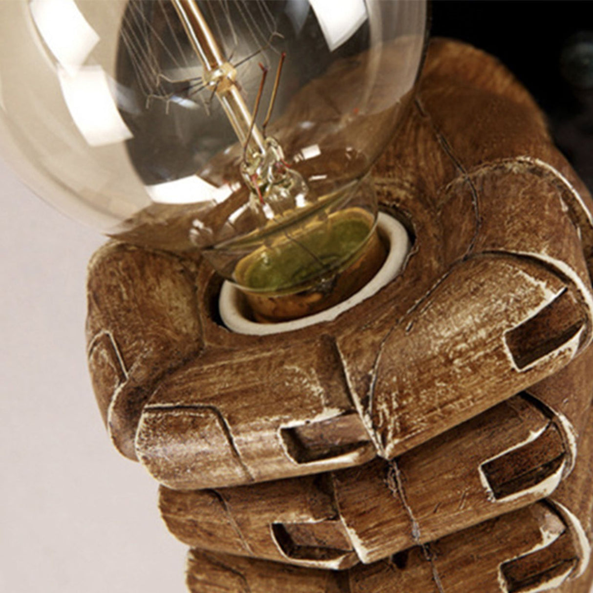 Wall Light Decoration Holder Novelty Fist Shape Wall Lamp Holder Wall Art Decoration for Bar Restaurant Cafe Right Hand