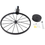 Wall Lamp Decorative Wheel Light Retro Industrial Style Iron for Balcony Corridor Black