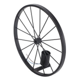 Wall Lamp Decorative Wheel Light Retro Industrial Style Iron for Balcony Corridor Black