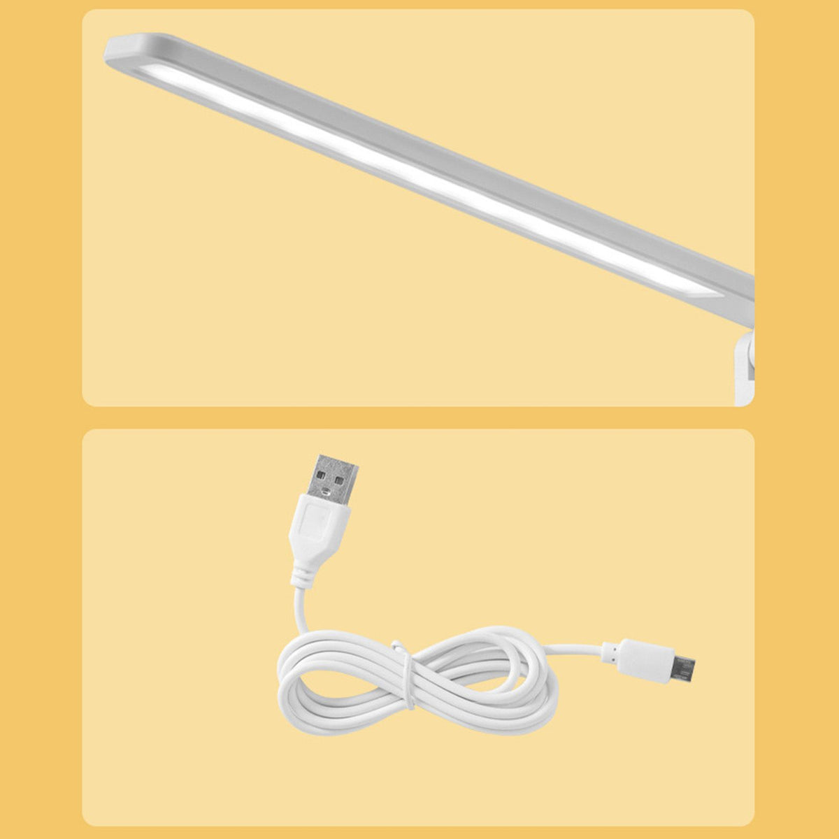 Table Lamp Eye Protection Touch Dimming Plug In 180 Degree Flip Folding Stand Design LED Learning Desk Lamp