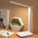 Table Lamp Eye Protection Touch Dimming Plug In 180 Degree Flip Folding Stand Design LED Learning Desk Lamp - Extra Image