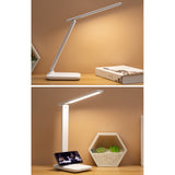 Table Lamp Eye Protection Touch Dimming Plug In 180 Degree Flip Folding Stand Design LED Learning Desk Lamp - Extra Image