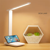 Table Lamp Eye Protection Touch Dimming Plug In 180 Degree Flip Folding Stand Design LED Learning Desk Lamp - Extra Image