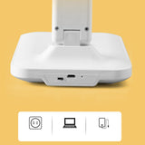 Table Lamp Eye Protection Touch Dimming Charging 180 Degree Flip Folding Stand Design LED Learning Desk Lamp Rechargeable Version